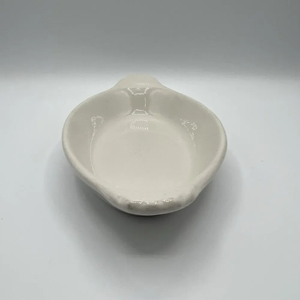 Vintage Syscoware White Ceramic Oval Au Gratin Baking Dish with Handles #5337258